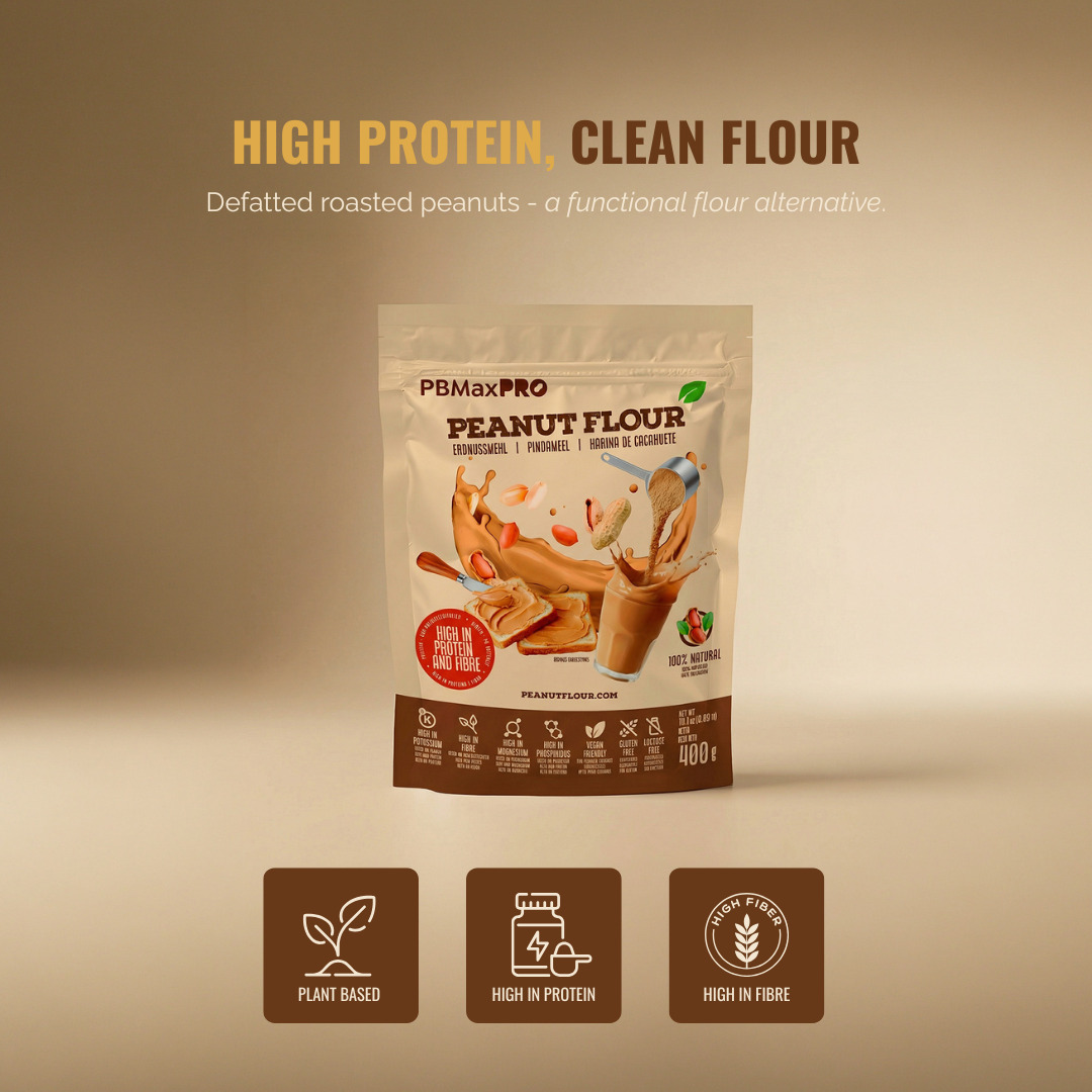 PBMaxPro Peanut Flour 100% 400gr Pouch UK